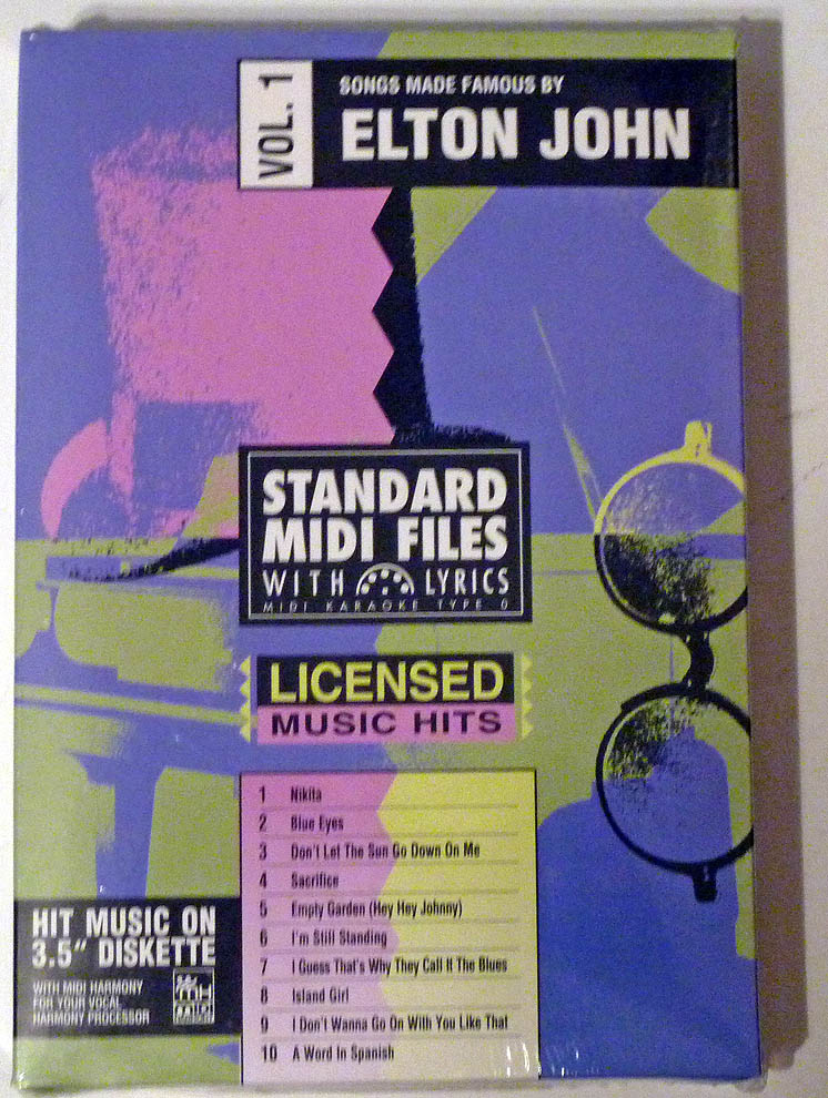 Tune 1000 Songs Made Famous by Elton John Vol 1 3.5 Floppy Disk